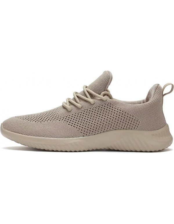 Mens Slip-on Tennis Shoes Walking Running Sneakers Lightweight Breathable Casual Soft Sole Mesh Work Gym Trainers