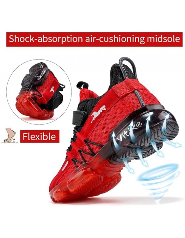 JMFCHI Boys Girls Kids' Sneakers Knitted Mesh Sports Shoes Breathable Lightweight Running Shoes for Kids Fashion Athletic Casual Shoes