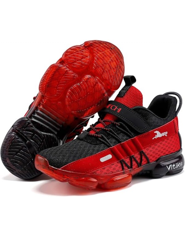 JMFCHI Boys Girls Kids' Sneakers Knitted Mesh Sports Shoes Breathable Lightweight Running Shoes for Kids Fashion Athletic Casual Shoes