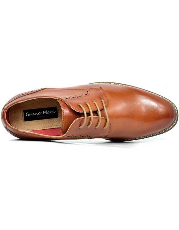 Bruno Marc Men's Leather Lined Dress Oxfords Shoes