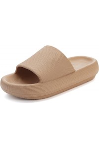 BRONAX Pillow Slippers for Women and Men | House Slides Shower Sandals | Cushioned Thick Sole