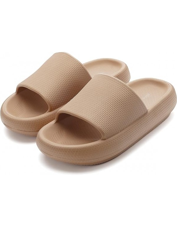 BRONAX Pillow Slippers for Women and Men | House Slides Shower Sandals | Cushioned Thick Sole