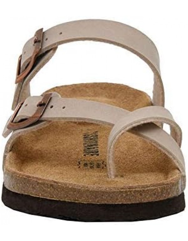 CUSHIONAIRE Women's Luna Cork Footbed Sandal With +Comfort