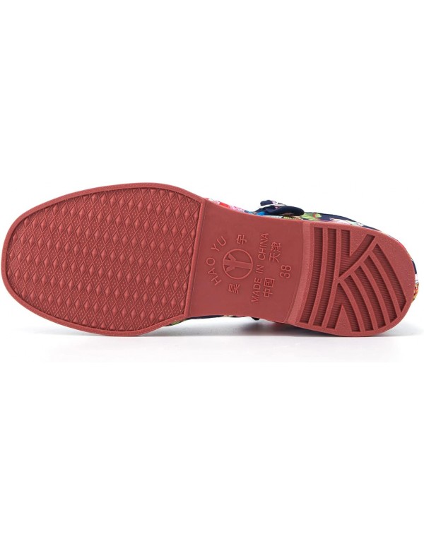 Womens Classic China Flats, Casual China Doll Shoes, Cotton Mary Janes, Chinese Tai Chi Shoes